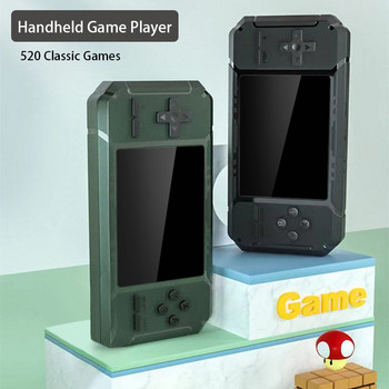 Ρετρό φορητή μίνι κονσόλα παιχνιδιών 8-bit 3,0 ιντσών Έγχρωμη συσκευή αναπαραγωγής βιντεοπαιχνιδιών LCD AV Ενσωματωμένη 520 παιχνίδια Παιδικά Δώρο