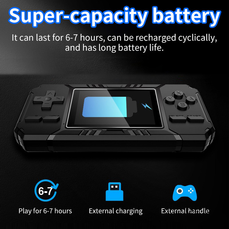 Retro prijenosna mini ručna igraća konzola 8-bitna 3,0-inčna LCD u boji Player videoigara AV izlaz Ugrađeni 520 igrica Poklon za djecu
