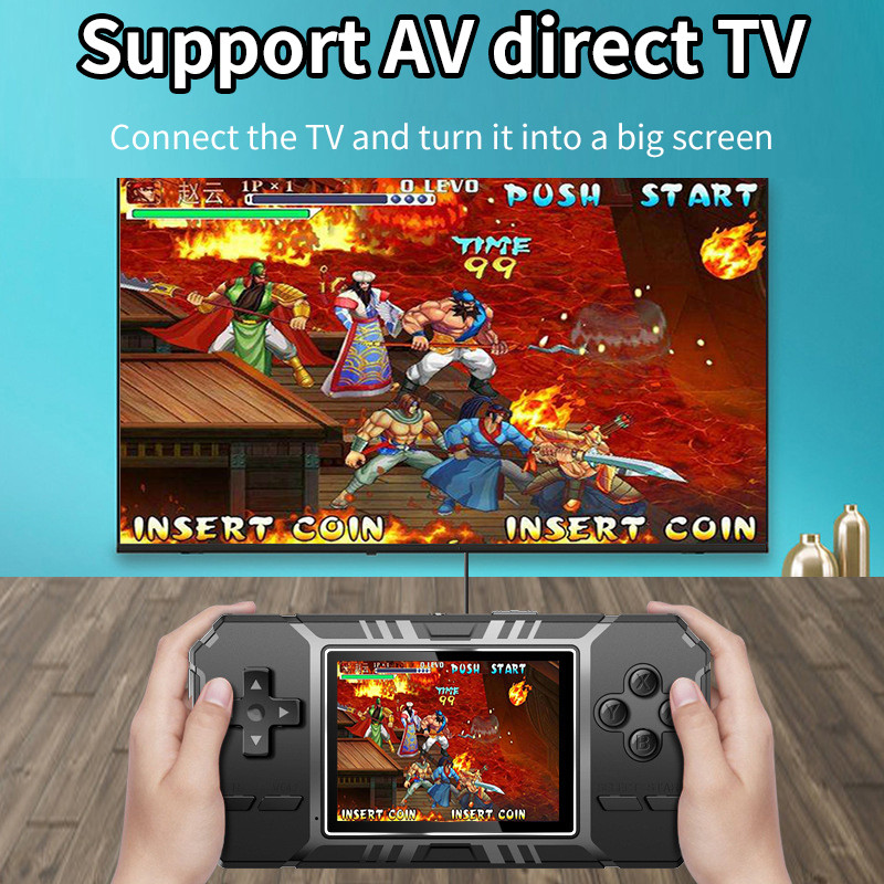 Retro prijenosna mini ručna igraća konzola 8-bitna 3,0-inčna LCD u boji Player videoigara AV izlaz Ugrađeni 520 igrica Poklon za djecu