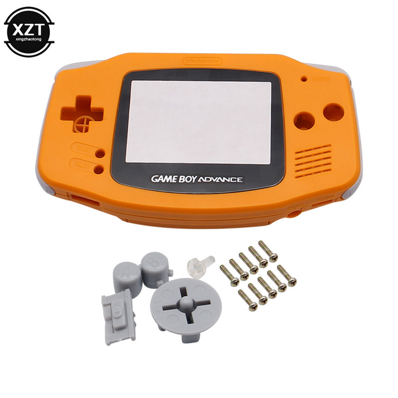 Carcasă colorată nouă pentru carcasă rigidă Nintend Gameboy GBA, cu lentile de ecran de înlocuire pentru kit de carcasă Gameboy Advance