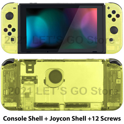 Noul set de carcasă transparentă de înlocuire pentru Nintendo Switch DIY pentru consola Nitendo Nintendo Switch și accesorii Joy-Con