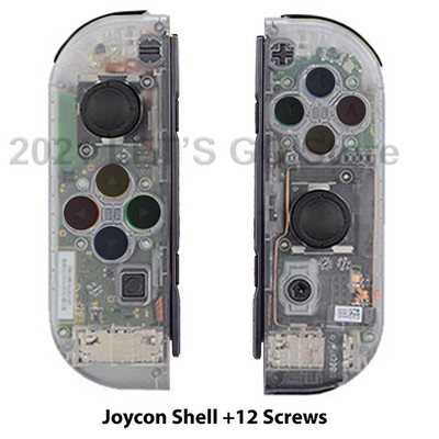 Noul set de carcasă transparentă de înlocuire pentru Nintendo Switch DIY pentru consola Nitendo Nintendo Switch și accesorii Joy-Con