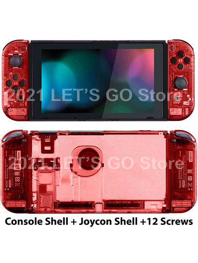 Noul set de carcasă transparentă de înlocuire pentru Nintendo Switch DIY pentru consola Nitendo Nintendo Switch și accesorii Joy-Con