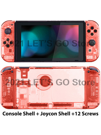Noul set de carcasă transparentă de înlocuire pentru Nintendo Switch DIY pentru consola Nitendo Nintendo Switch și accesorii Joy-Con