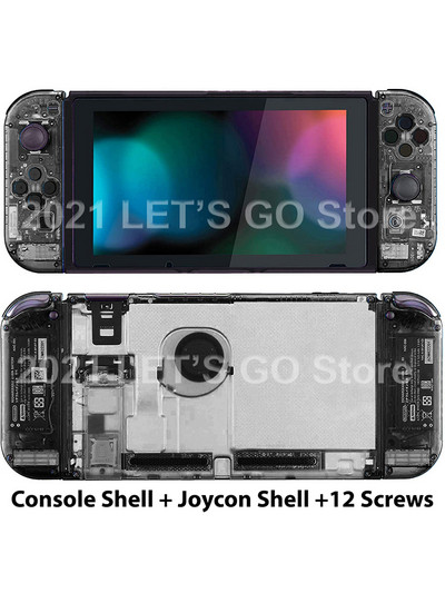 Noul set de carcasă transparentă de înlocuire pentru Nintendo Switch DIY pentru consola Nitendo Nintendo Switch și accesorii Joy-Con