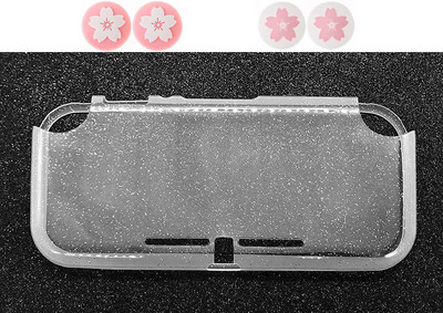 Skaidrus apsauginis dėklas, suderinamas su „Nintendo Switch Lite“, „Crystal Glitter Bling“ minkštu TPU dangteliu su amortizaciniu apvalkalu