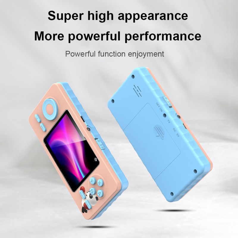 Нова S5 Retro видео ръчна игрова конзола Вградена 520 класически игри 3.0 инча HD екран Преносимо устройство за игри Двойни играчи