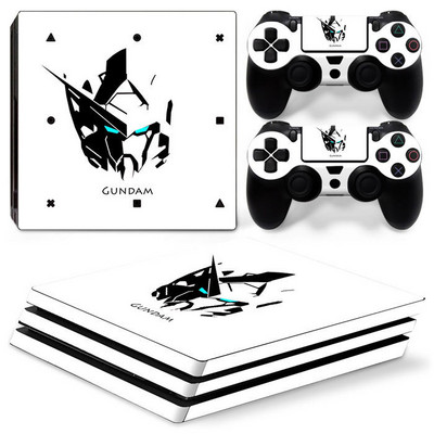 PS4 Pro GN-001 jaoks GUNDAM EXIA PVC nahaga vinüülkleebise kleebise kattekonsooli DualSense kontrollerite tolmukindel kaitsekleebis
