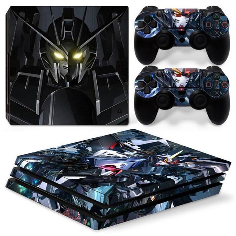 PS4 Pro GN-001 jaoks GUNDAM EXIA PVC nahaga vinüülkleebise kleebise kattekonsooli DualSense kontrollerite tolmukindel kaitsekleebis