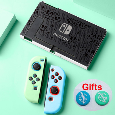 Animals védőtok Nintendo Switch Shell NS Joycon játékkonzol házhoz hüvelykujj fogantyúval a Nintendo Switch OLED számára