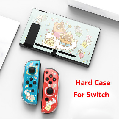 Animals védőtok Nintendo Switch Shell NS Joycon játékkonzol házhoz hüvelykujj fogantyúval a Nintendo Switch OLED számára