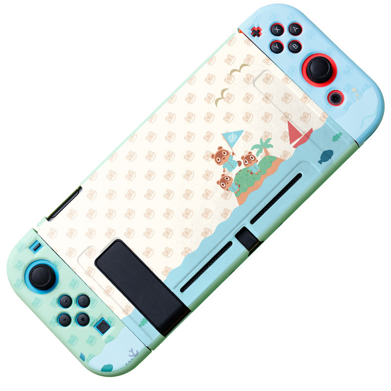 Animals védőtok Nintendo Switch Shell NS Joycon játékkonzol házhoz hüvelykujj fogantyúval a Nintendo Switch OLED számára
