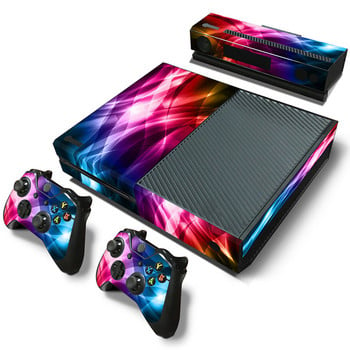 GAMEGENIXX Skin Sticker Rainbow Protective Decal Подвижен капак за конзола Xbox One и 2 контролера