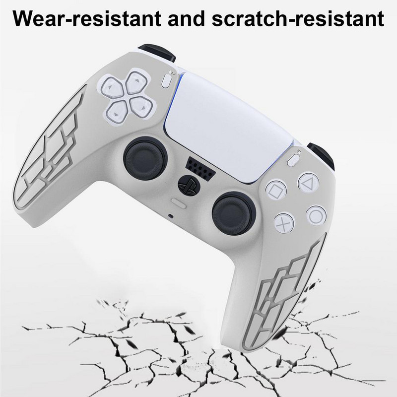 Skirta PS5 dėklui, priedams, valdikliui Skin Shell Thicken Funda Control Casing Gamepad apsauginis dangtelis, skirtas PS5 Playstation 5 Sony