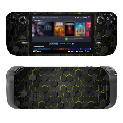 Kožna naljepnica s dizajnom saća za Steam Deck igraću konzolu otpornu na prašinu Prekrivač s naljepnicom za Steam Deck konzolu