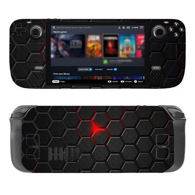 Kožna naljepnica s dizajnom saća za Steam Deck igraću konzolu otpornu na prašinu Prekrivač s naljepnicom za Steam Deck konzolu