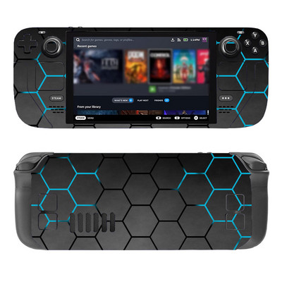 Kožna naljepnica s dizajnom saća za Steam Deck igraću konzolu otpornu na prašinu Prekrivač s naljepnicom za Steam Deck konzolu