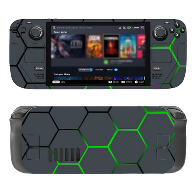Kožna naljepnica s dizajnom saća za Steam Deck igraću konzolu otpornu na prašinu Prekrivač s naljepnicom za Steam Deck konzolu