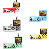 500 AZ 1-BEN Mini Retro hordozható kézi konzolos játéklejátszó 8 bites 3,0 hüvelykes színes TV, két gyerek színes játéklejátszó Beépített 500 játék