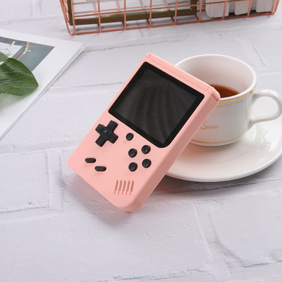 500 AZ 1-BEN Mini Retro hordozható kézi konzolos játéklejátszó 8 bites 3,0 hüvelykes színes TV, két gyerek színes játéklejátszó Beépített 500 játék