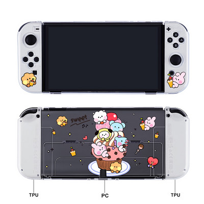 Mekana TPU zaštitna torbica za Nintendo Switch OLED JoyCons Shell Split Console Case Full Cover for Switch Oled Accessories Skin