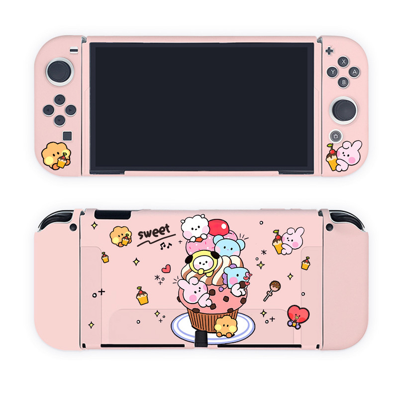 Mekana TPU zaštitna torbica za Nintendo Switch OLED JoyCons Shell Split Console Case Full Cover for Switch Oled Accessories Skin