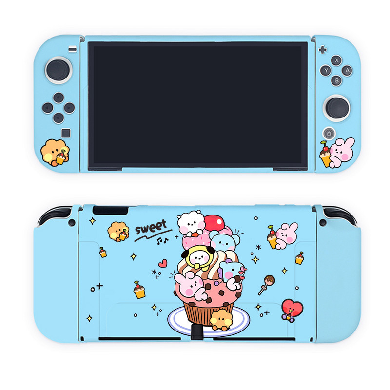 Mekana TPU zaštitna torbica za Nintendo Switch OLED JoyCons Shell Split Console Case Full Cover for Switch Oled Accessories Skin