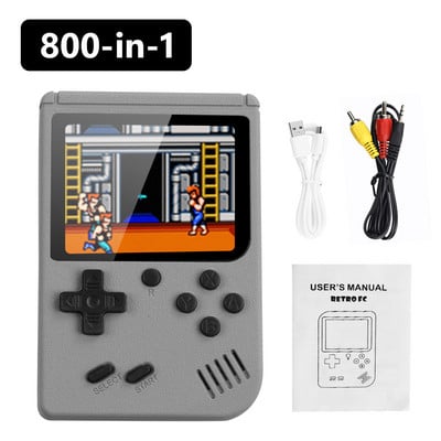 800 игри Мини ръчен плейър за деца и възрастни Game Boy 3,0-инчов цветен LCD екран Gameboy Преносима електронна игрова конзола