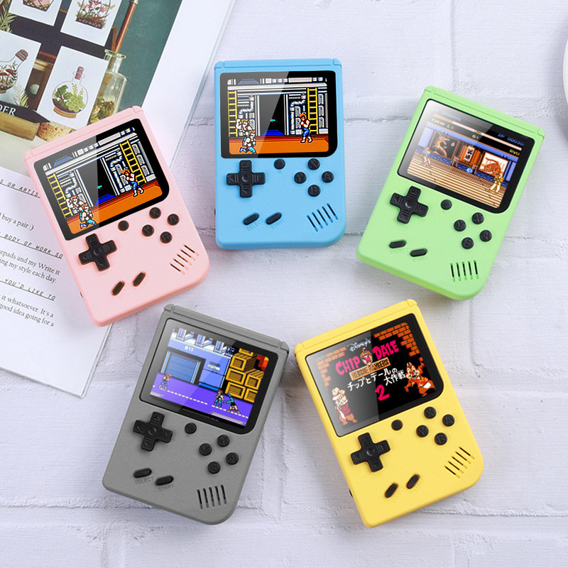 800 žaidimų mini rankinis žaidimų grotuvas, skirtas vaikams, suaugusiems Game Boy 3,0 colio spalvotas LCD ekranas Gameboy nešiojama elektroninė žaidimų konsolė