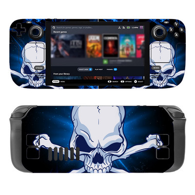 Cijeli set zaštitnih naljepnica za kožu za Steam Deck Vinilna naljepnica za Steam Deck konzolu Lubanja