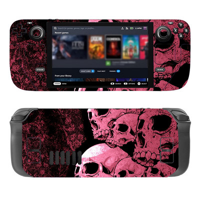 Cijeli set zaštitnih naljepnica za kožu za Steam Deck Vinilna naljepnica za Steam Deck konzolu Lubanja