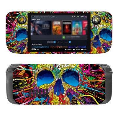 Cijeli set zaštitnih naljepnica za kožu za Steam Deck Vinilna naljepnica za Steam Deck konzolu Lubanja