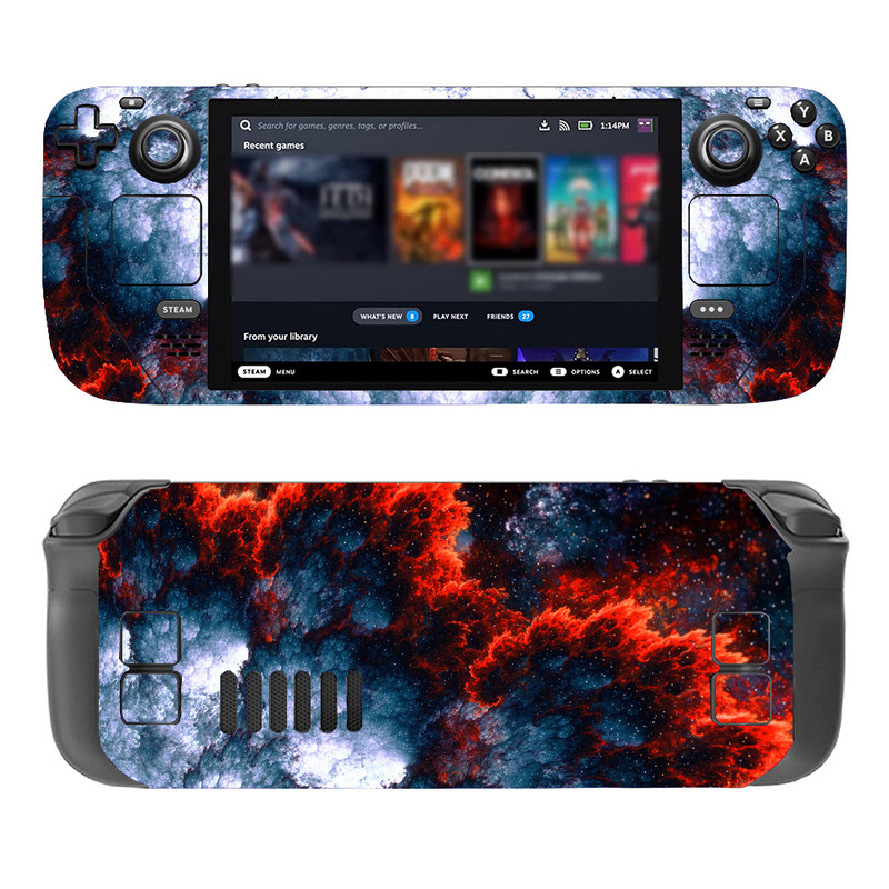 Steam Deck Skinhez Teljes készlet Vinyl Matrica Fólia Steam Deck konzolhoz Prémium matricák