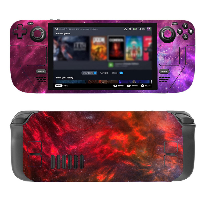 Steam Deck Skinhez Teljes készlet Vinyl Matrica Fólia Steam Deck konzolhoz Prémium matricák