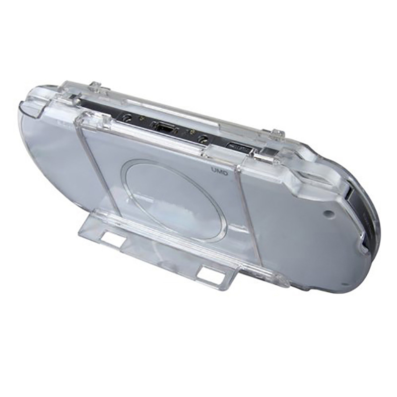 Custodia Trasparente Antiurto Per PSP 2000 E 3000: Elegante, Con Cavalletto E Pellicola Inclusi!