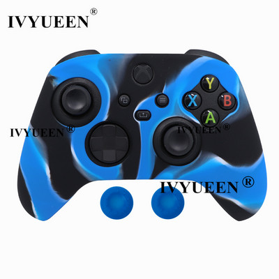 IVYUEEN szilikon borító bőr XBox sorozathoz, XS Core vezeték nélküli vezérlő gumitokvédő hüvelykujj fogantyús sapkákkal, tartozékokkal