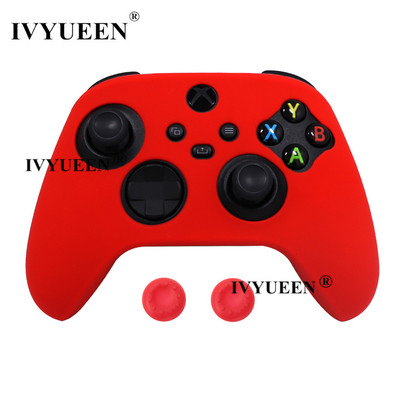 IVYUEEN szilikon borító bőr XBox sorozathoz, XS Core vezeték nélküli vezérlő gumitokvédő hüvelykujj fogantyús sapkákkal, tartozékokkal