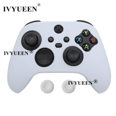 IVYUEEN szilikon borító bőr XBox sorozathoz, XS Core vezeték nélküli vezérlő gumitokvédő hüvelykujj fogantyús sapkákkal, tartozékokkal