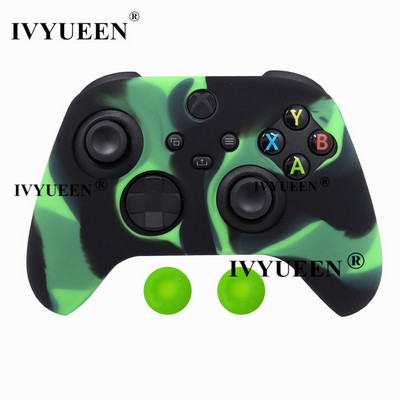 IVYUEEN szilikon borító bőr XBox sorozathoz, XS Core vezeték nélküli vezérlő gumitokvédő hüvelykujj fogantyús sapkákkal, tartozékokkal