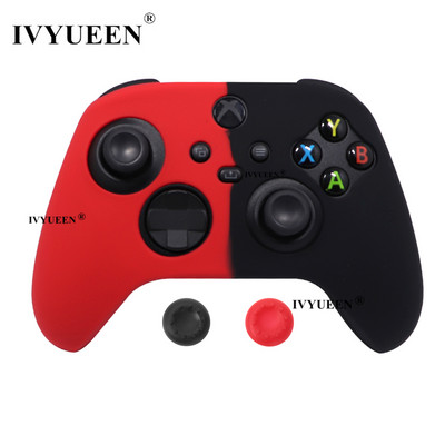 IVYUEEN szilikon borító bőr XBox sorozathoz, XS Core vezeték nélküli vezérlő gumitokvédő hüvelykujj fogantyús sapkákkal, tartozékokkal