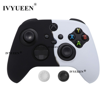 IVYUEEN szilikon borító bőr XBox sorozathoz, XS Core vezeték nélküli vezérlő gumitokvédő hüvelykujj fogantyús sapkákkal, tartozékokkal