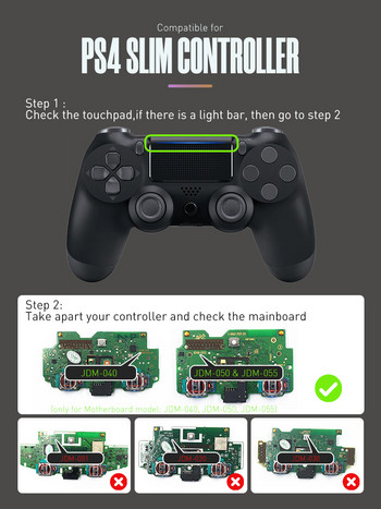 DATA FROG Резервен преден контролер на корпуса на корпуса Преден калъф за PS4 Pro Направи си сам хромирана игра за PS4 Slim Аксесоари2022