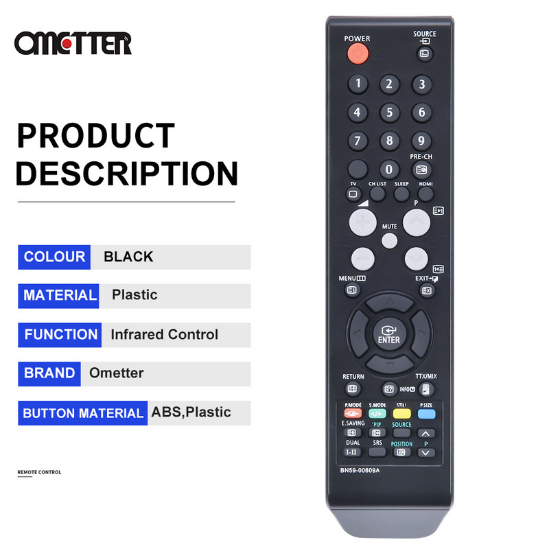 BN59-00609A Novo za daljinski upravljač za Samsung TV LE32S81B LE37S81B LA26R7 LA32R7 LA40R7 LA26R71BA LA32S8 LA37S8 LA40S8 LA46S8