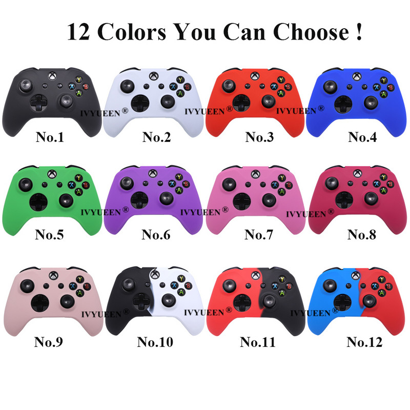 IVYUEEN za Microsoft Xbox One XS Slim Controller Silikonska zaštitna torbica za kožu s analognim ThumbSticks Grip Cap Poklopac za gamepad