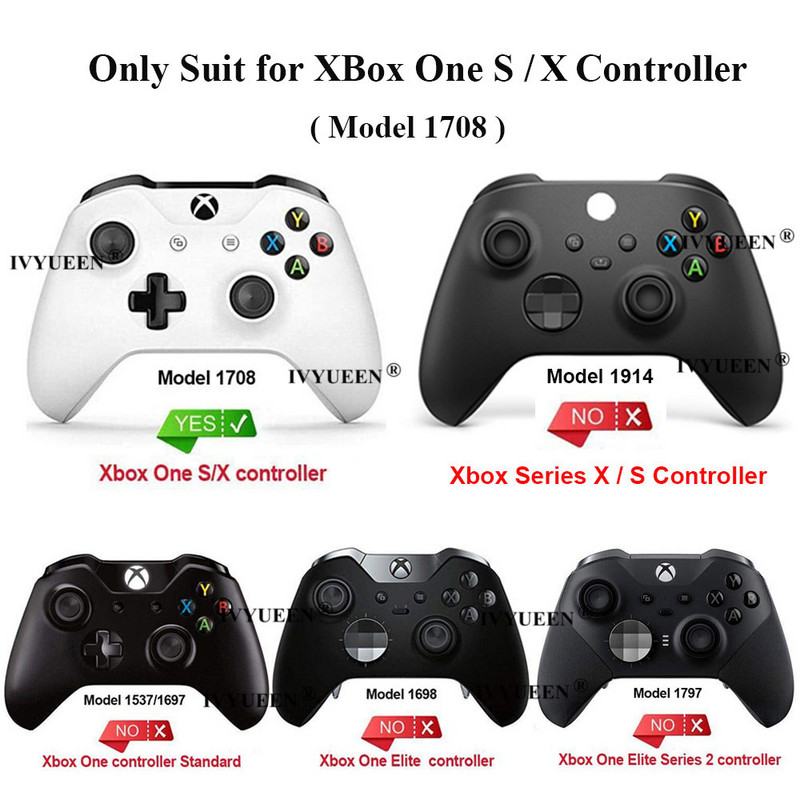 IVYUEEN za Microsoft Xbox One XS Slim Controller Silikonska zaštitna torbica za kožu s analognim ThumbSticks Grip Cap Poklopac za gamepad