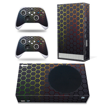 Стикер на кожата Декал Wrap Cover за конзола Xbox Series S и 2 контролера Дизайн на пчелна пита