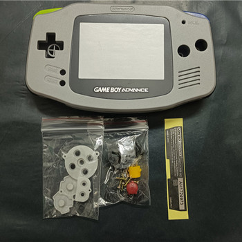 Πλήρες σετ ανταλλακτικό κέλυφος περιβλήματος για Gameboy Advance Shell με αγώγιμο λαστιχένιο κέλυφος κουμπιών για θήκη παιχνιδιών GBA IPS