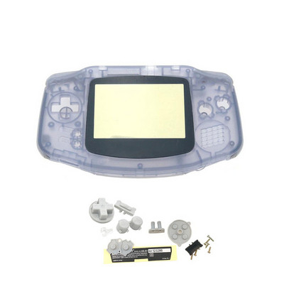 Täielik komplekt Gameboy Advance Shelli asenduskorpuse juhtiva kummipadja nuppude kestaga GBA IPS-i mängukorpuse jaoks