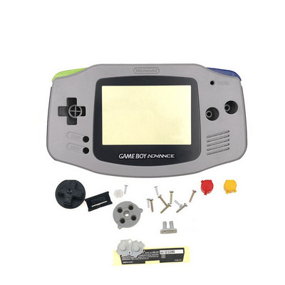 Täielik komplekt Gameboy Advance Shelli asenduskorpuse juhtiva kummipadja nuppude kestaga GBA IPS-i mängukorpuse jaoks