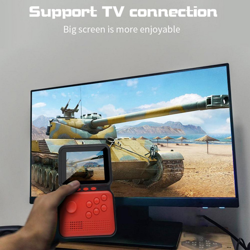 Ewwke M3 Protable 3 hüvelykes mini játékvezérlő kézi 16 bites retro játékkonzol, beépített 900 klasszikus játékok